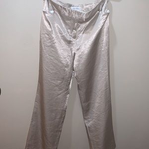 Calvin Klein champagne trousers like new. Size 8 VERY Pretty!